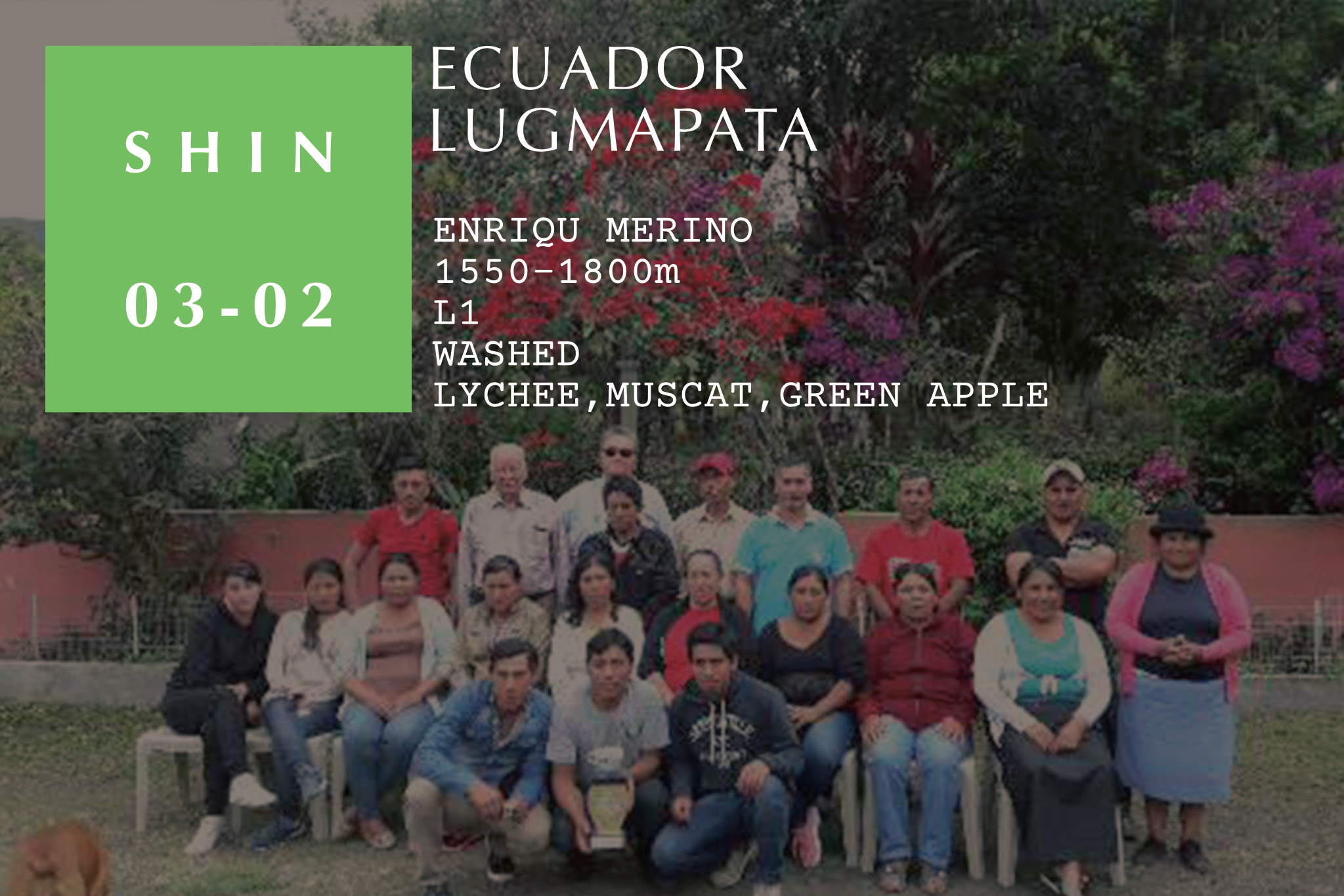 ECUADOR - Lugmapata 60g【限定4袋】